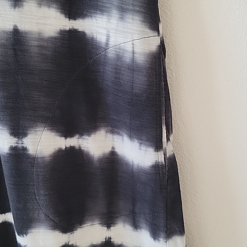 Belle Beach By Kim‎ Gravel Black Tie Dye Tshirt Dress Size Small - Picture 7 of 8